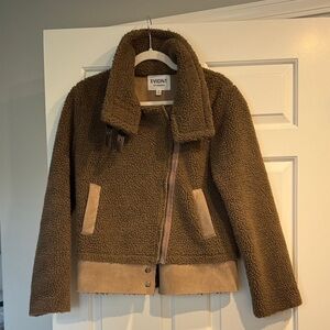 Evidnt Women's Brown Sherpa Jacket